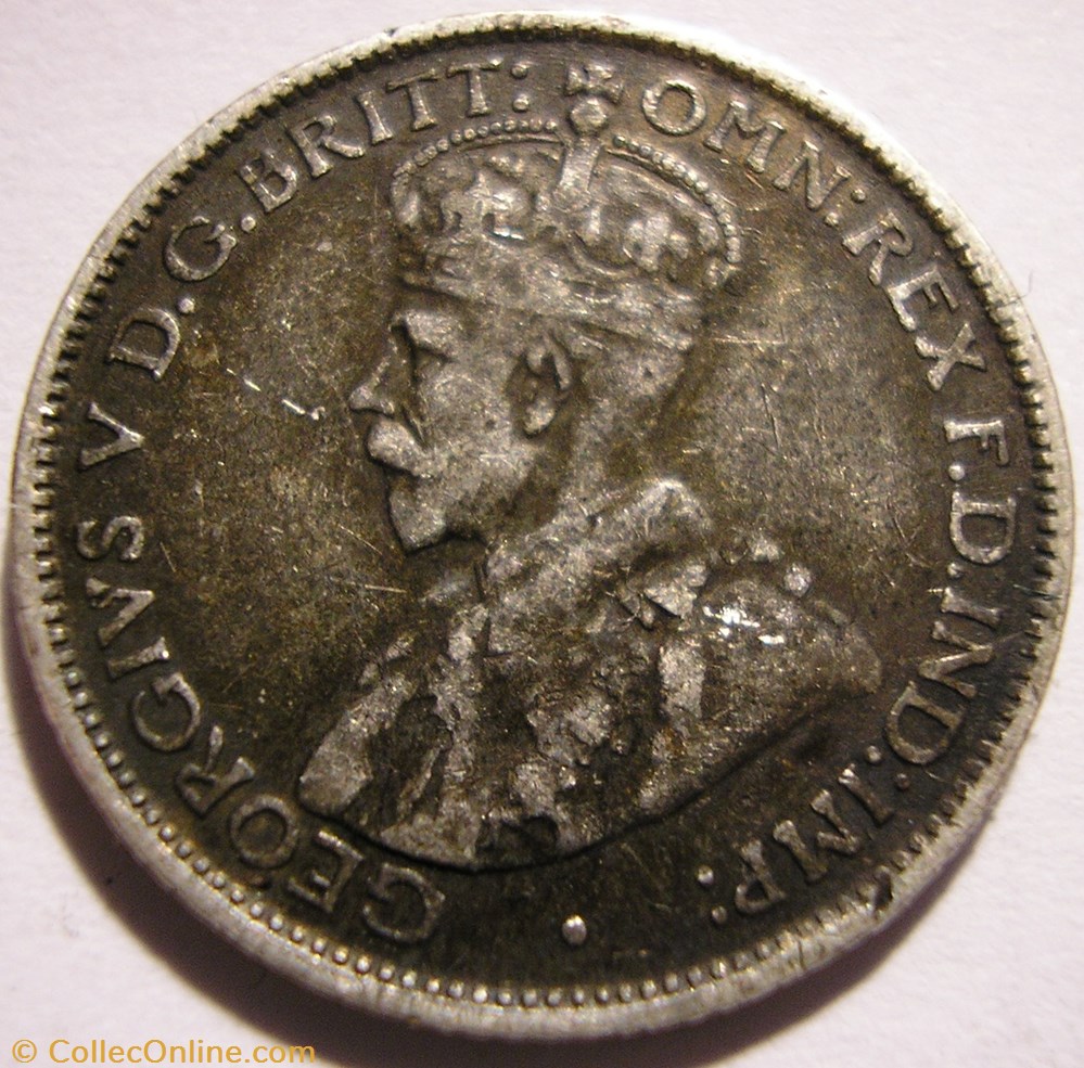 George V - Six Pence 1936 Melbourne - Australia (ex.2) monnaie monde australie george v six pence 1936 melbourne australia ex 2