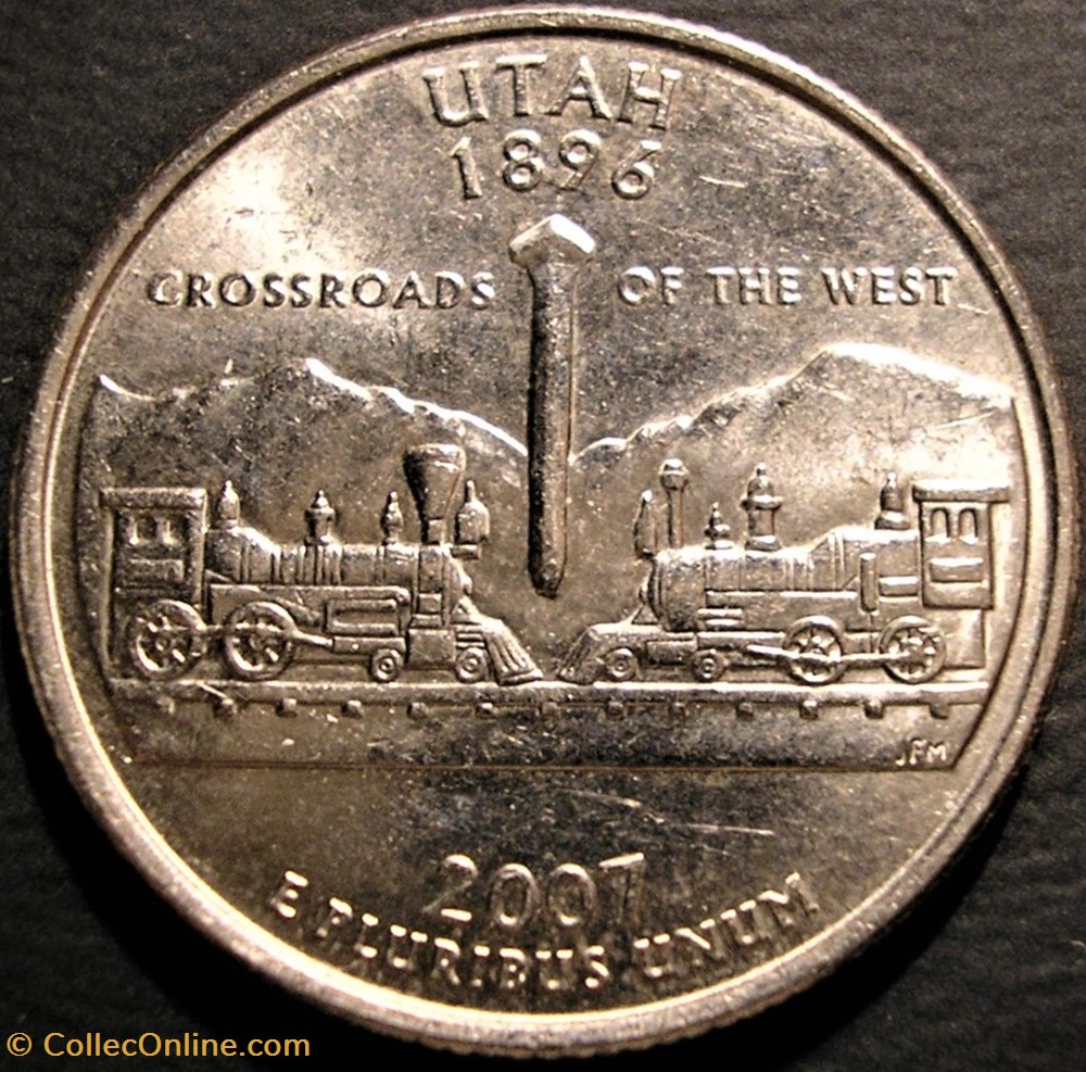 2007 D Quarter Dollar - Utah State monnaie monde etat uni 2007 d quarter dollar utah state