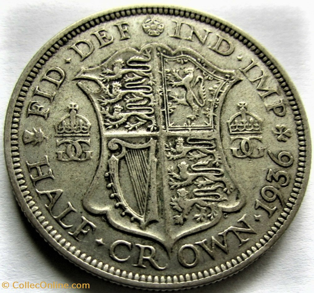 George V - Half Crown 1936 - Great Britain - Coins - World - United Kingdom