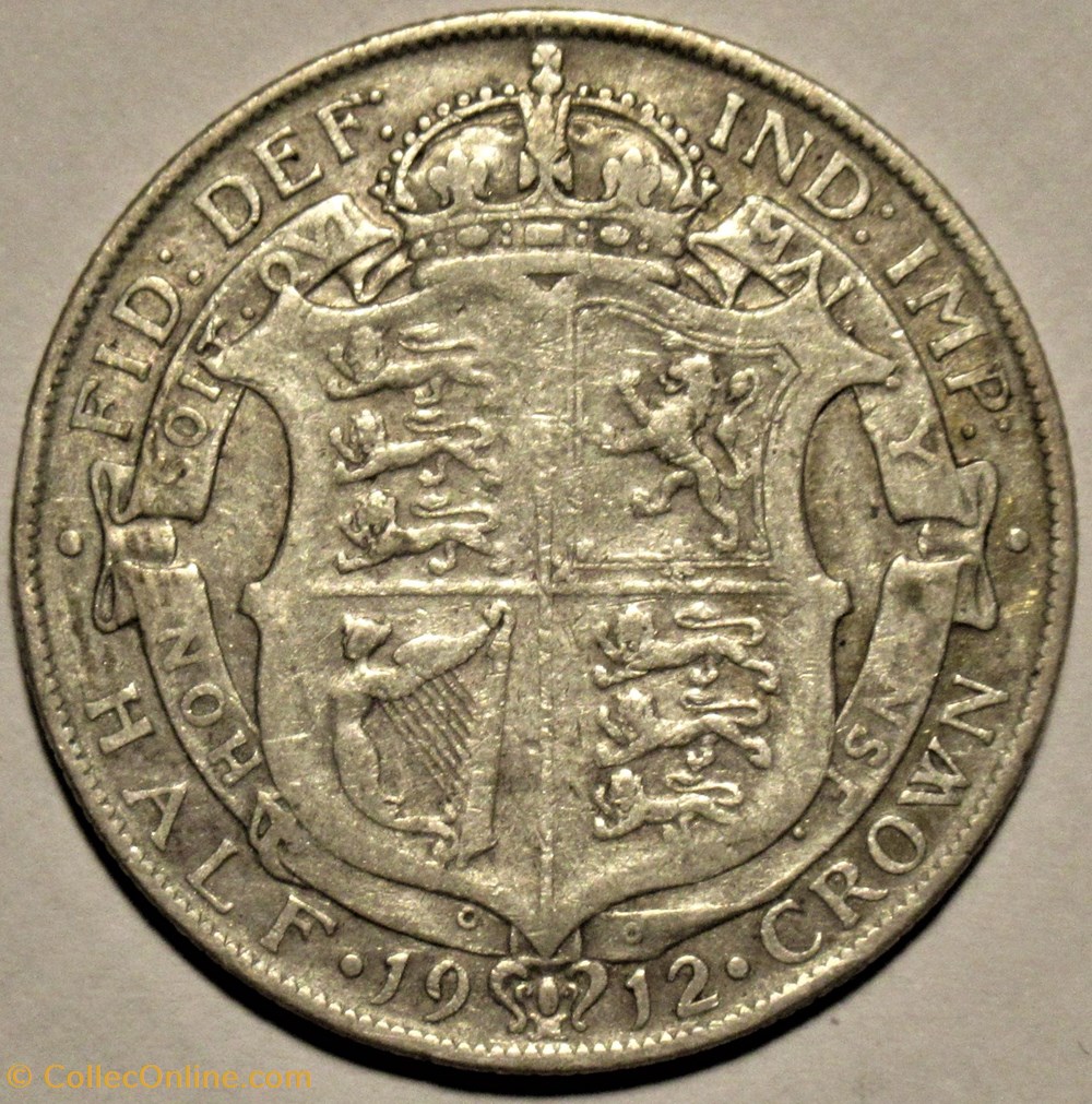 George V - Half Crown 1912 - Great Britain monnaies monde royaume uni george v half crown 1912 great britain