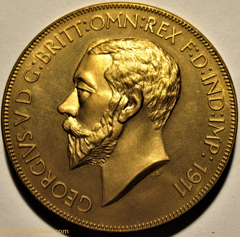 George V 1911 Coronation Medal - Three Graces, Great Britain 2 medailles royaume uni george v 1911 coronation medal three graces great britain