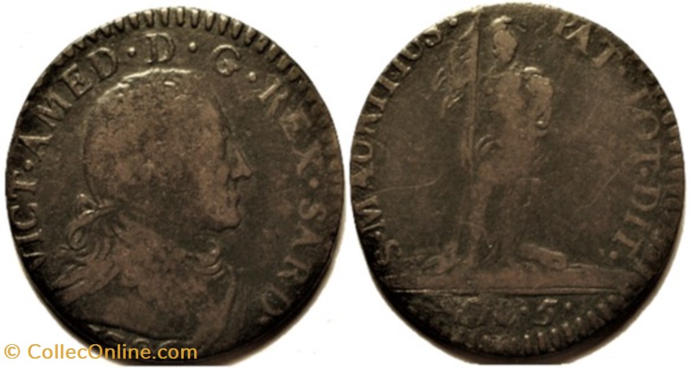 1796 Royaume de Sardaigne, 5 Soldi - Victor-Amédée III de Savoie monnaies monde italie 1796 royaume de sardaigne 5 soldi victor amedee iii de savoie