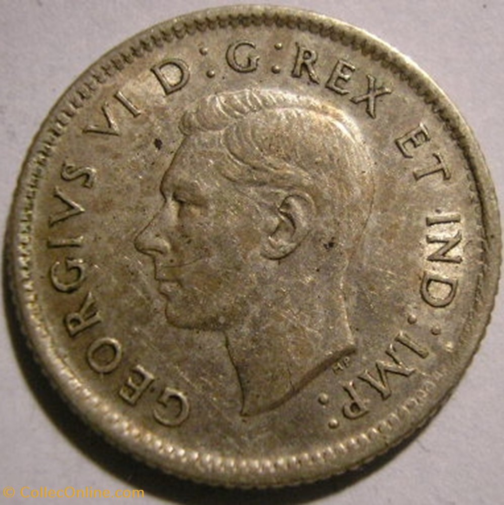 monnaie monde canadum george vi 10 cents 1942