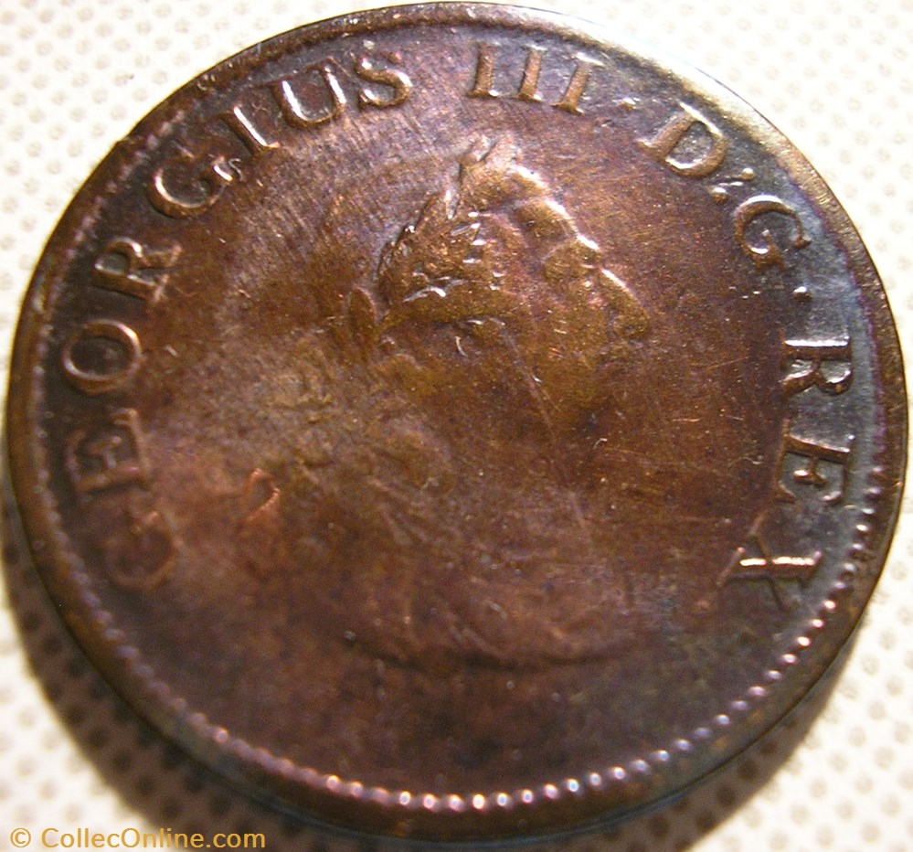 George III - Half Penny 1805 Ireland (ex.2) 3 monnaie monde royaume uni george iii half penny 1805 ireland ex 2