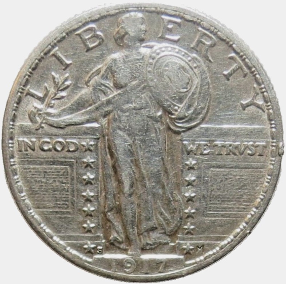 1917 San Francisco Quarter Dollar monnaies monde etats unis 1917 san francisco quarter dollar