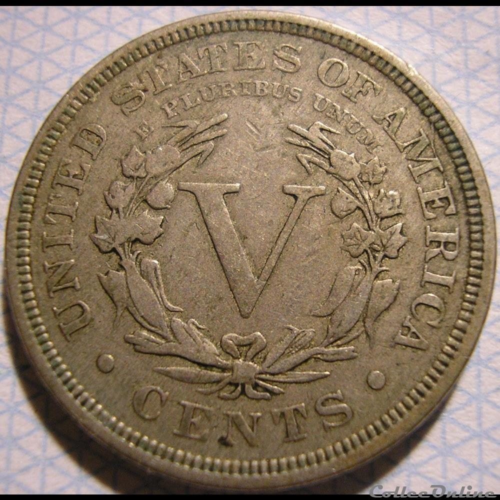 1893 5 Cents 2 monnaies monde etats unis 1893 5 cents