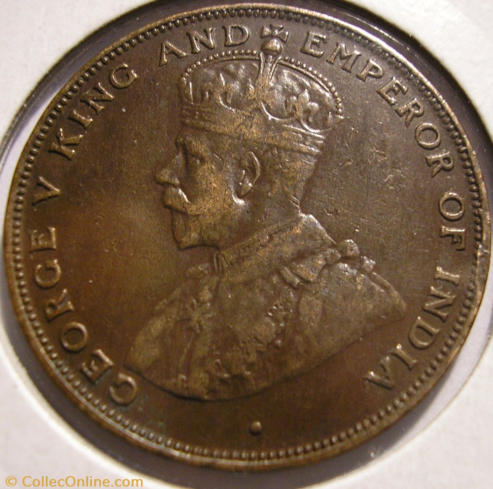monnaies monde george v one cent 1923 hong kong
