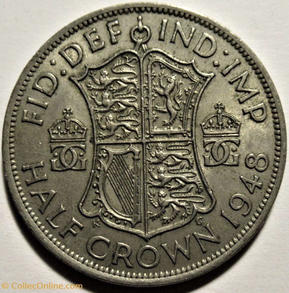 George VI - Half Crown 1948 - Great Britain 3 monnaies monde royaume uni george vi half crown 1948 great britain