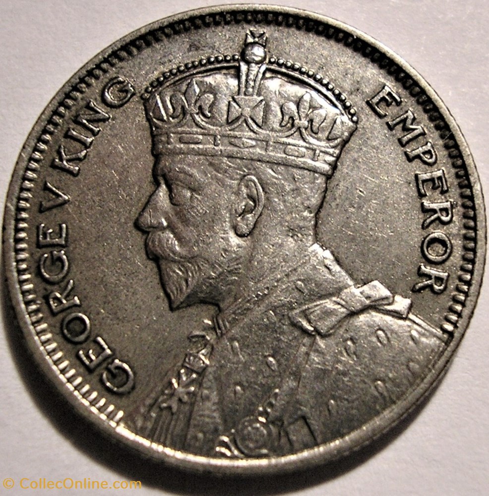 George V - 6 Pence 1933 - New Zealand (ex.2) monnaie monde nouvelle zelande george v 6 pence 1933 new zealand ex 2