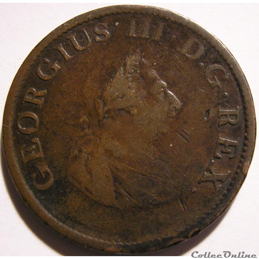 George III - Half Penny 1805 Ireland 2 monnaie monde royaume uni george iii half penny 1805 ireland