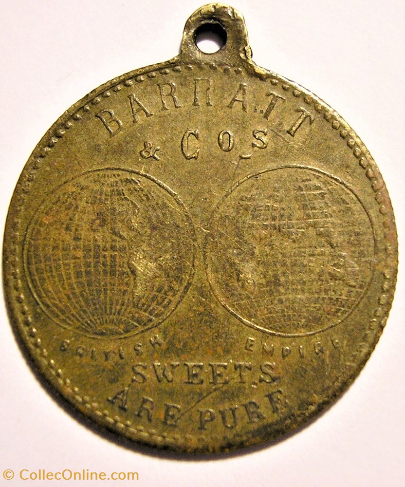 monnaie jeton mereaux george v mary medalet barratt co 1911