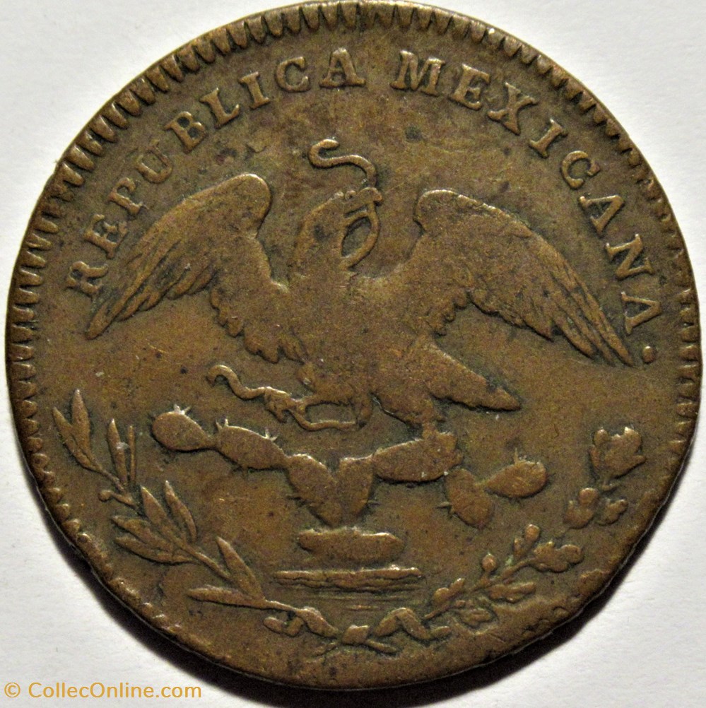 monnaies monde mexique mexico 1 4 real 1830 1st republic