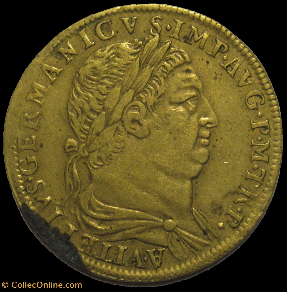Vitellius - Rechenpfennig "Fides Exercituum", 1700' monnaies paranumismatique jetons poids vitellius rechenpfennig fides exercituum 1700