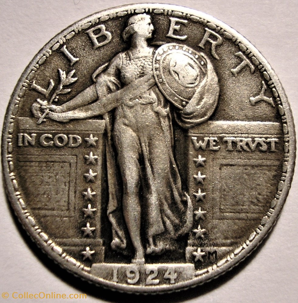 1924 Quarter Dollar (ex.2) monnaie monde etat uni 1924 quarter dollar ex 2