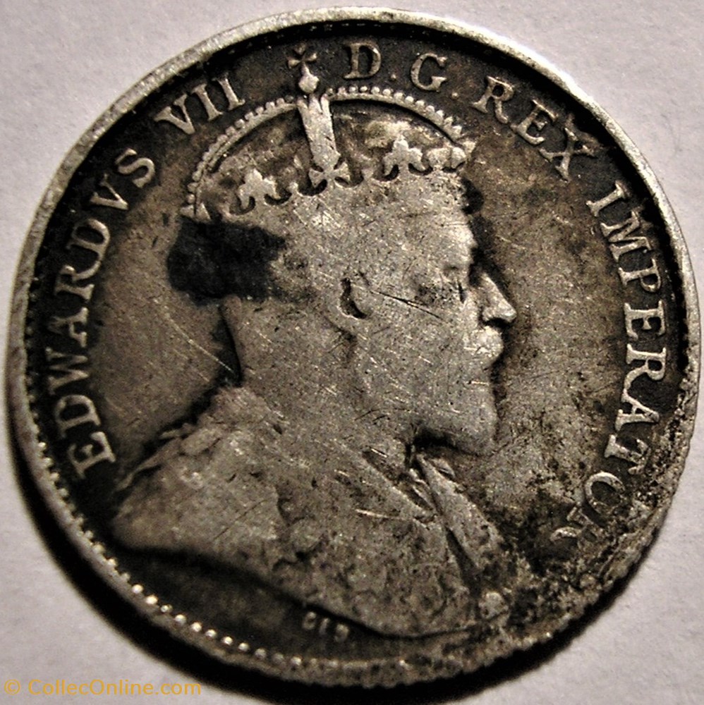 Edward VII - 5 Cents 1902 monnaies monde canada edward vii 5 cents 1902