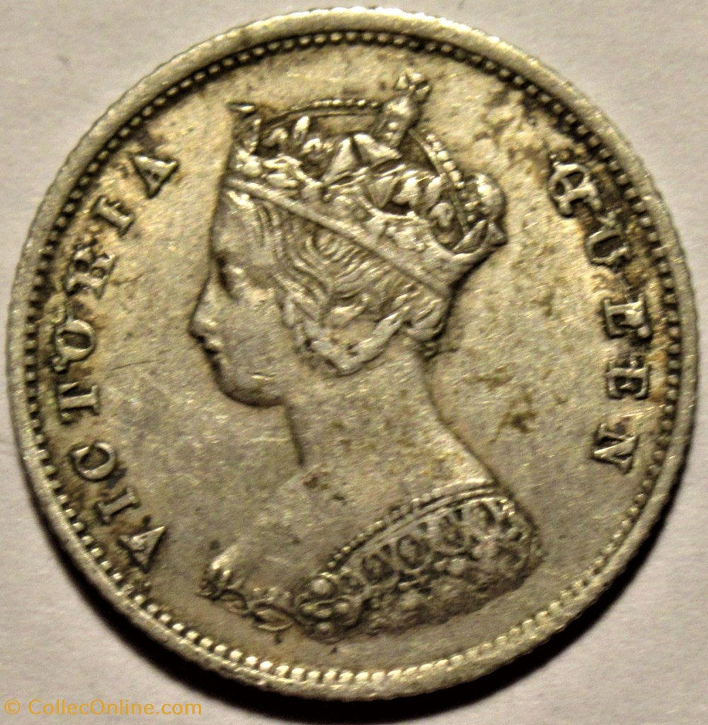 monnaies monde victoria 10 cents 1863 hong kong errors