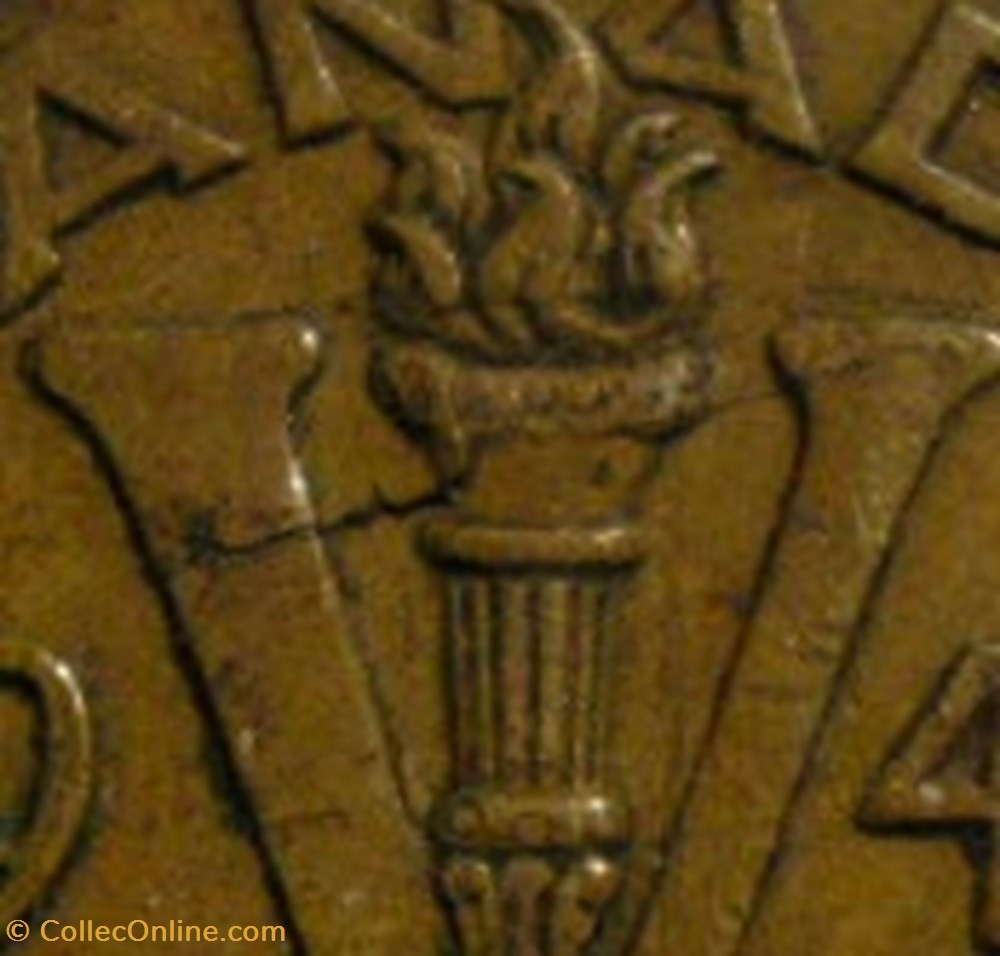 George VI - Five Cents 1943 Victory - Die crack 4 monnaie monde canadum george vi five cents 1943 victory die crack