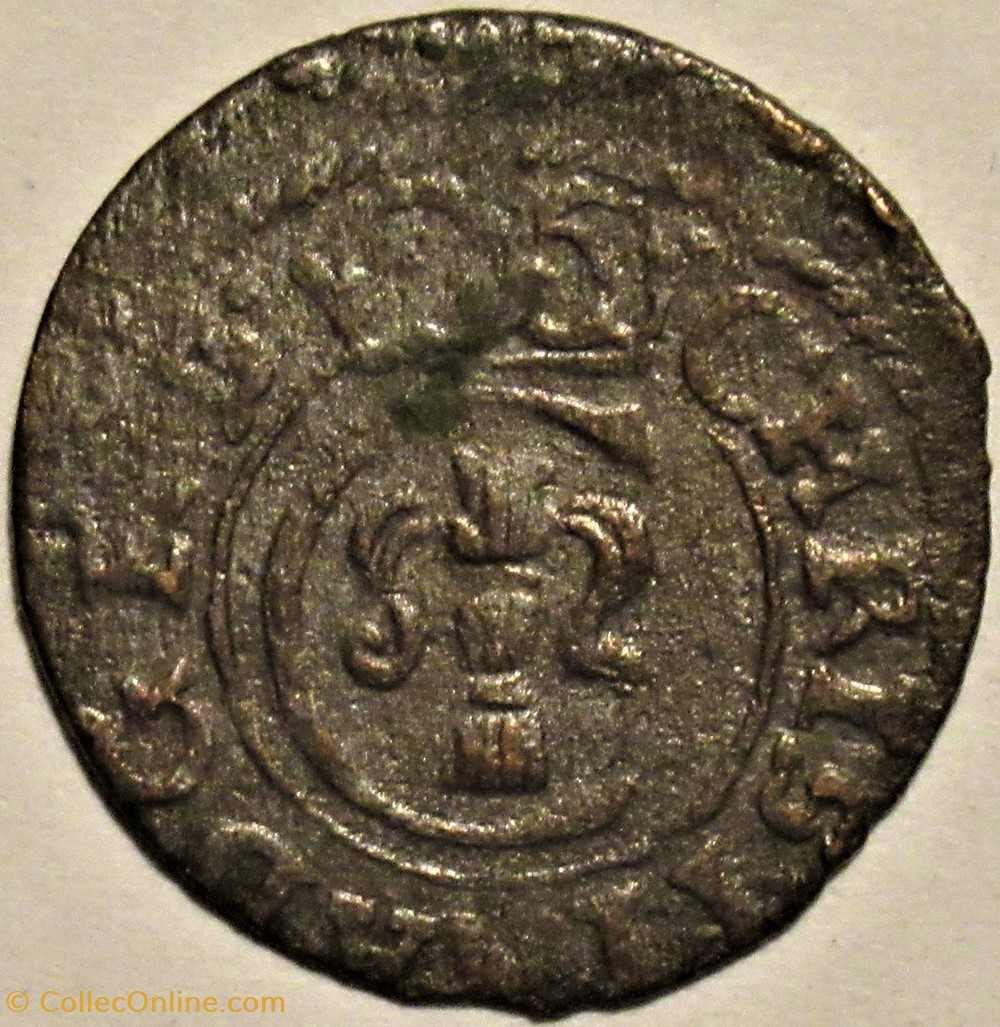 monnaies europe medievale livonie christina of sweden 1 solidus 1654 swedish livonia riga