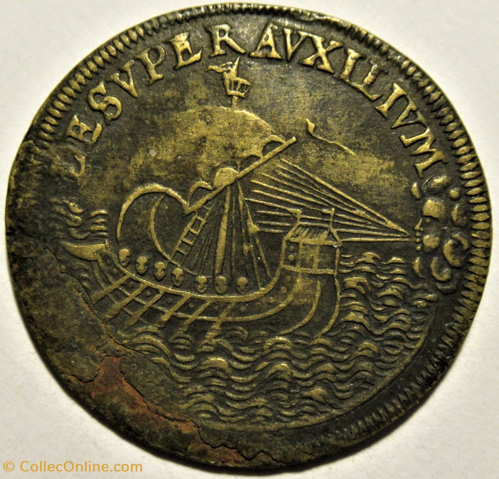 Henri III - 1584, Jeton de la Chambre des Comptes 2 monnaies paranumismatique jetons poids henri iii 1584 jeton de la chambre des comptes