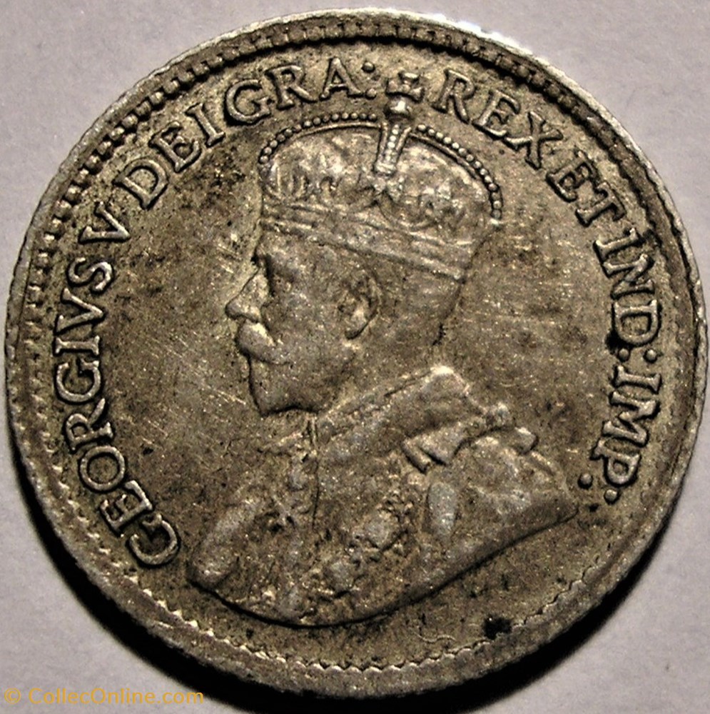 monnaie monde canadum george v 5 cents 1919