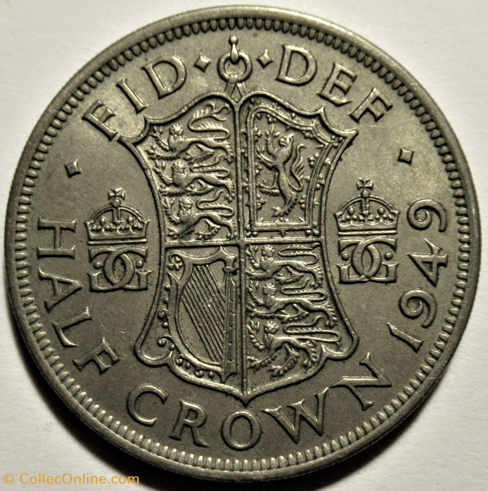 George VI - Half Crown 1939 - Great Britain (ex.2) 3 monnaies monde royaume uni george vi half crown 1939 great britain ex 2