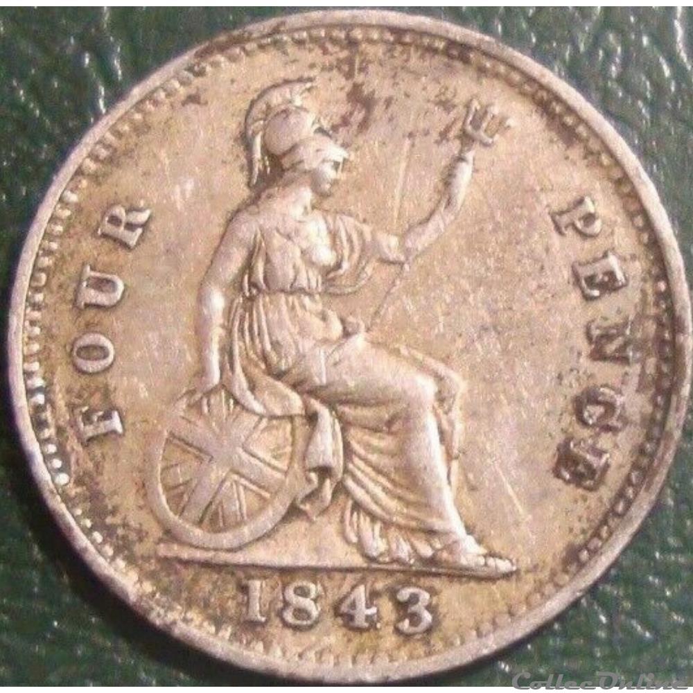 Victoria - 4 Pence 1843 - Kingdom of Great Britain monnaies monde royaume uni victoria 4 pence 1843 kingdom of great britain