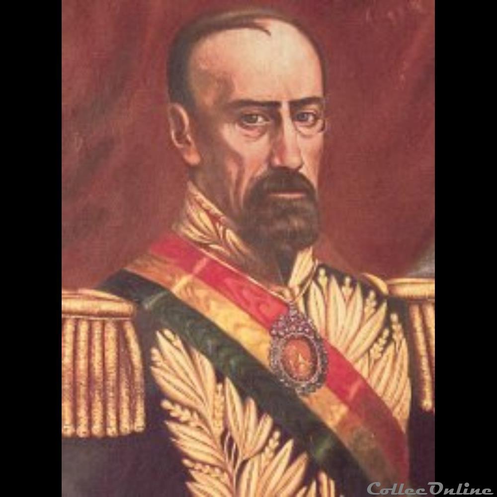 1863 Médaille - José Maria de Acha 3 monnaies monde bolivie 1863 medaille jose maria de acha