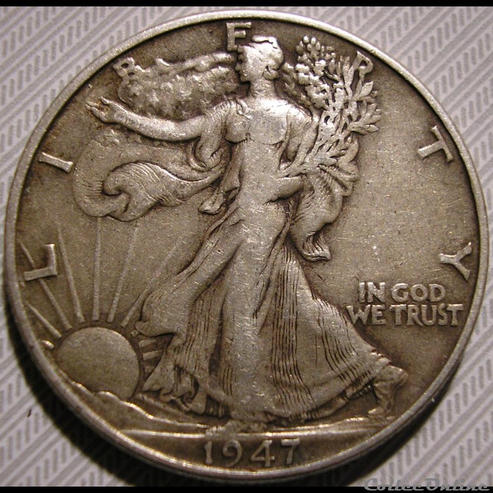 1947 Half Dollar monnaie monde etat uni 1947 half dollar