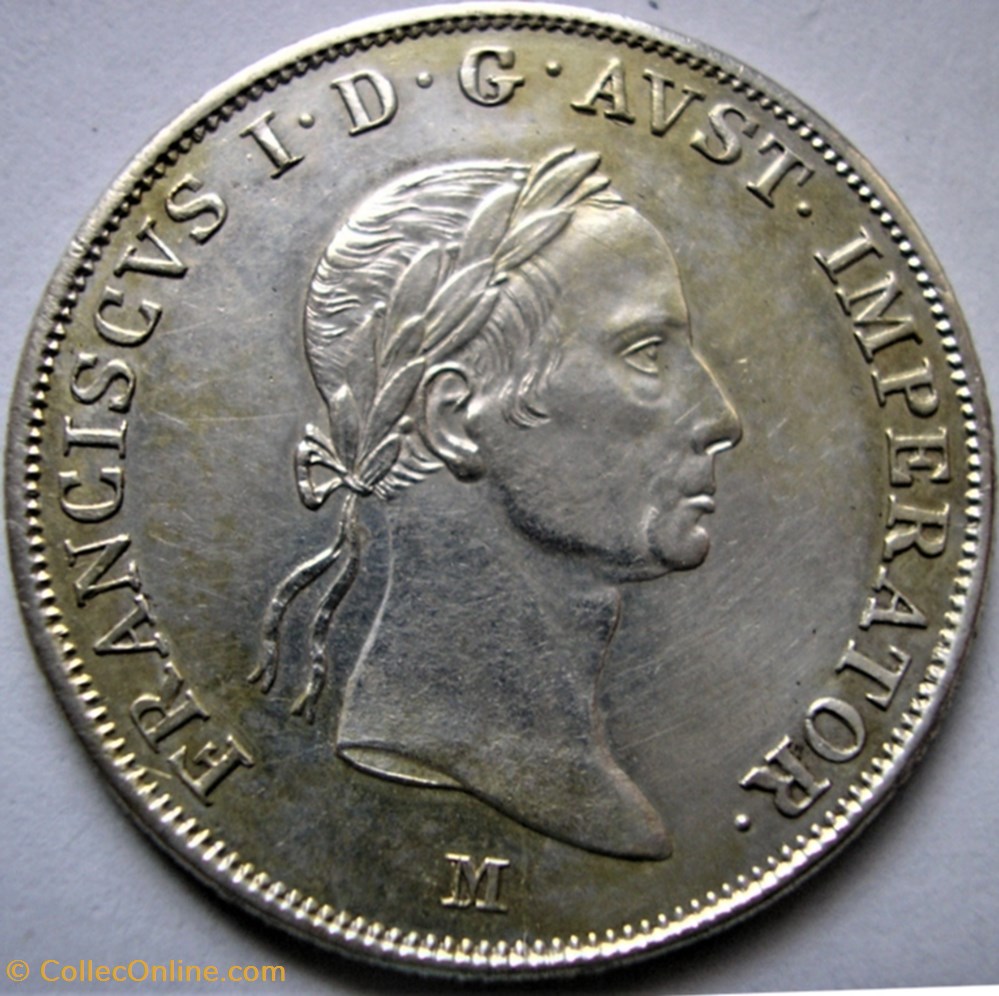 1831 Mailand 20 Kreuzer - Franz I of Austria 2 monnaies monde autriche 1831 mailand 20 kreuzer franz i of austria