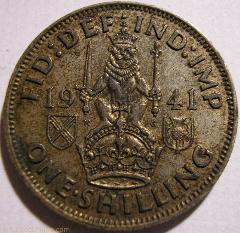 George VI - One Shilling 1941 - Scotland monnaie monde royaume uni george vi one shilling 1941 scotland