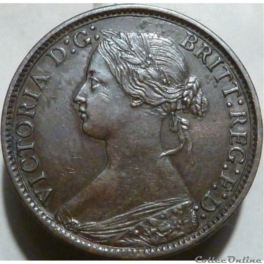 Victoria - One Farthing 1869 - Kingdom of Great Britain monnaie monde royaume uni victoria one farthing 1869 kingdom of great britain