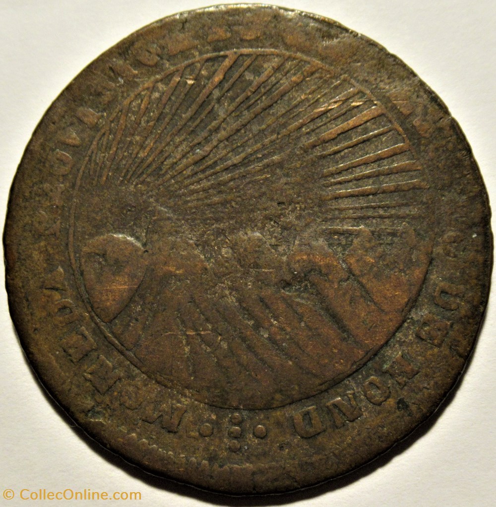 Honduras - 8 Reales 1857 - Moneda Provisional 3 monnaies monde honduras 8 reales 1857 moneda provisional