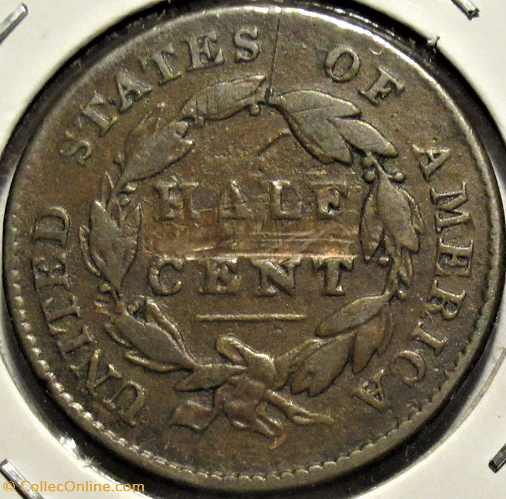 1825 Classic Head Half Cent 2 monnaies monde etats unis 1825 classic head half cent