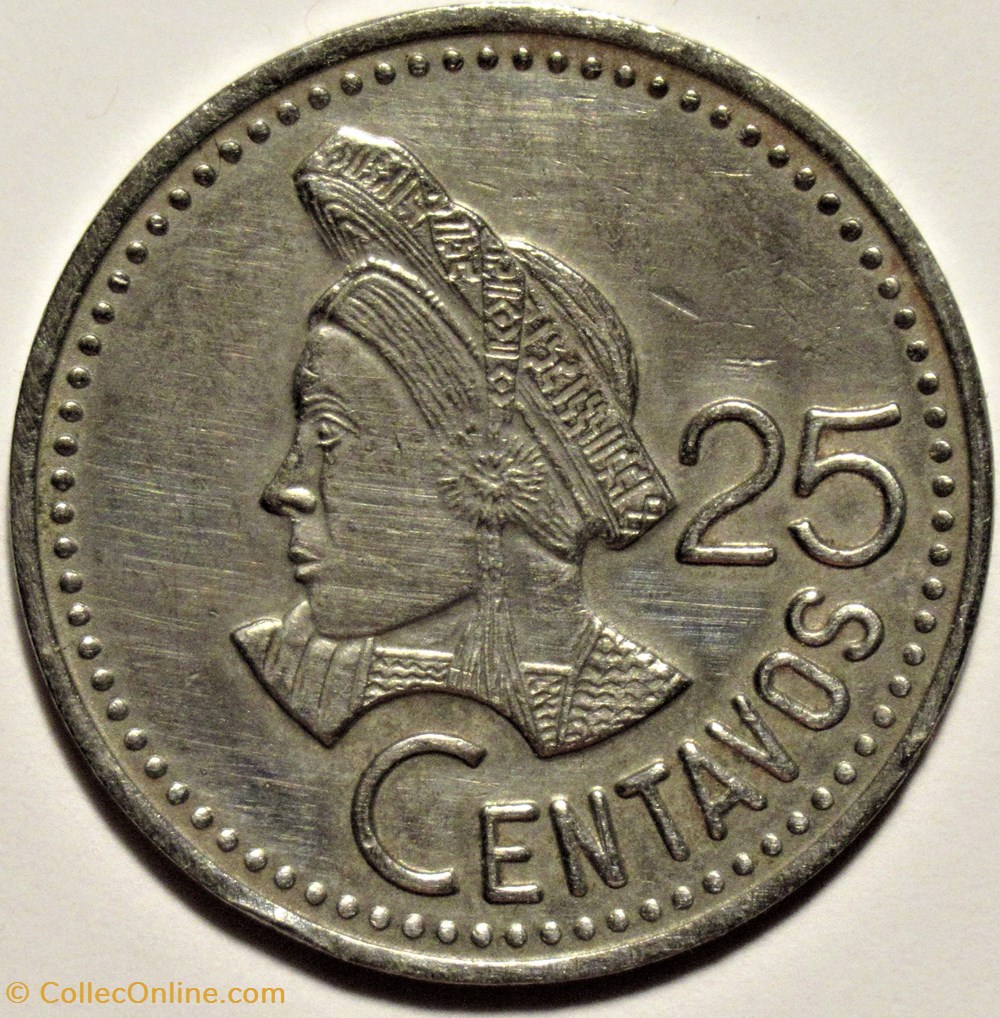 Guatemala - 25 Centavos 1986 monnaies monde guatemala 25 centavos 1986