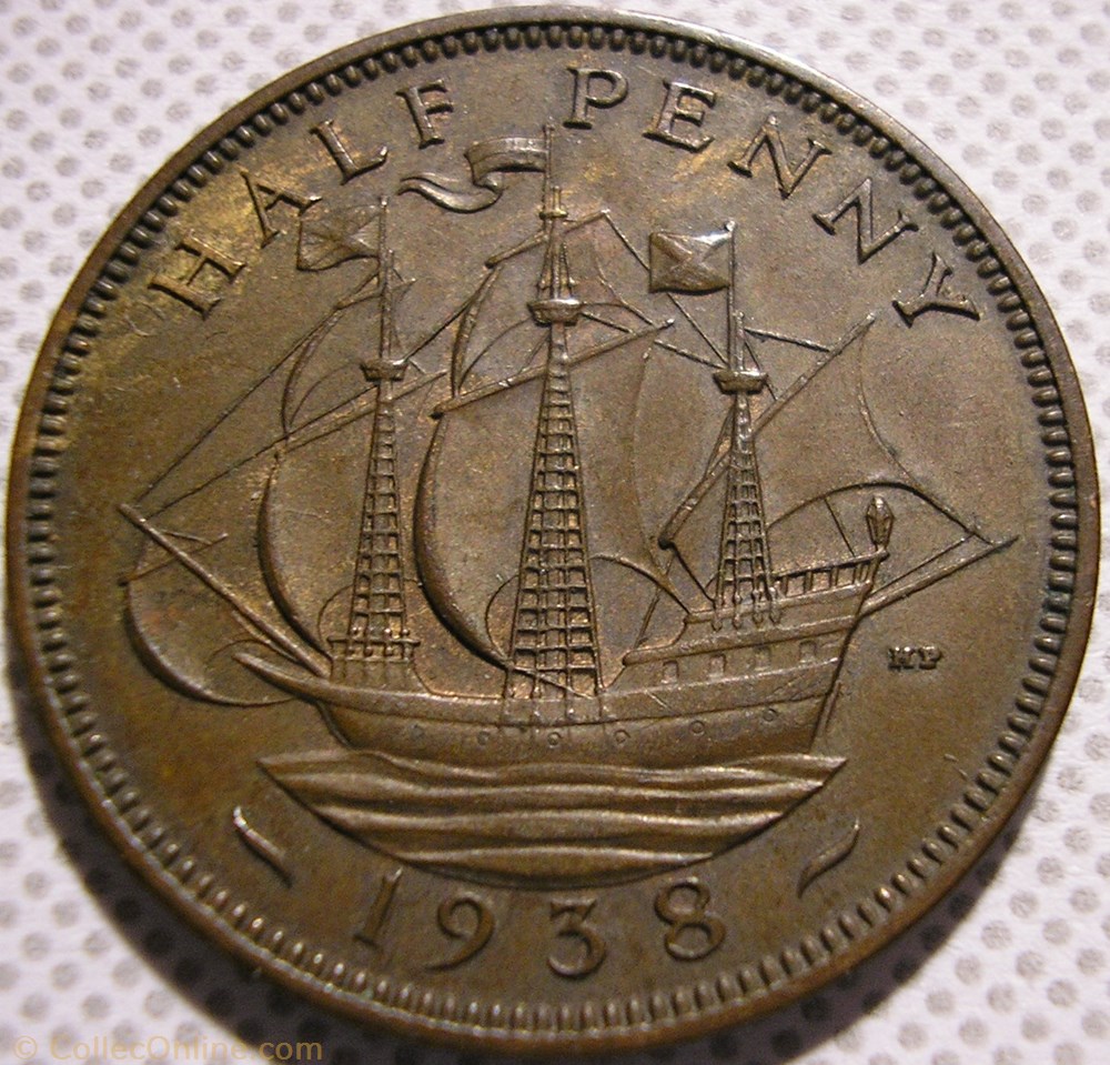 George VI - Half Penny 1938 - UK monnaie monde royaume uni george vi half penny 1938 uk