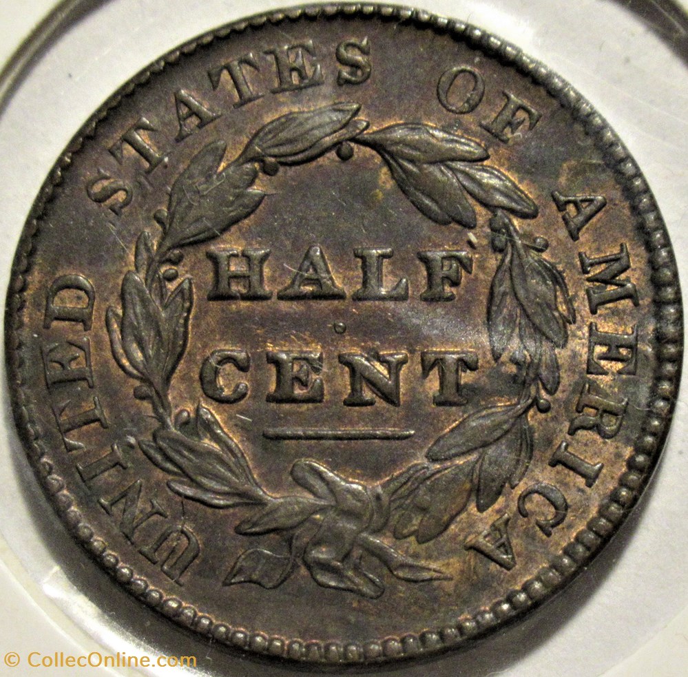 1828 Classic Head Half Cent 2 monnaies monde etats unis 1828 classic head half cent