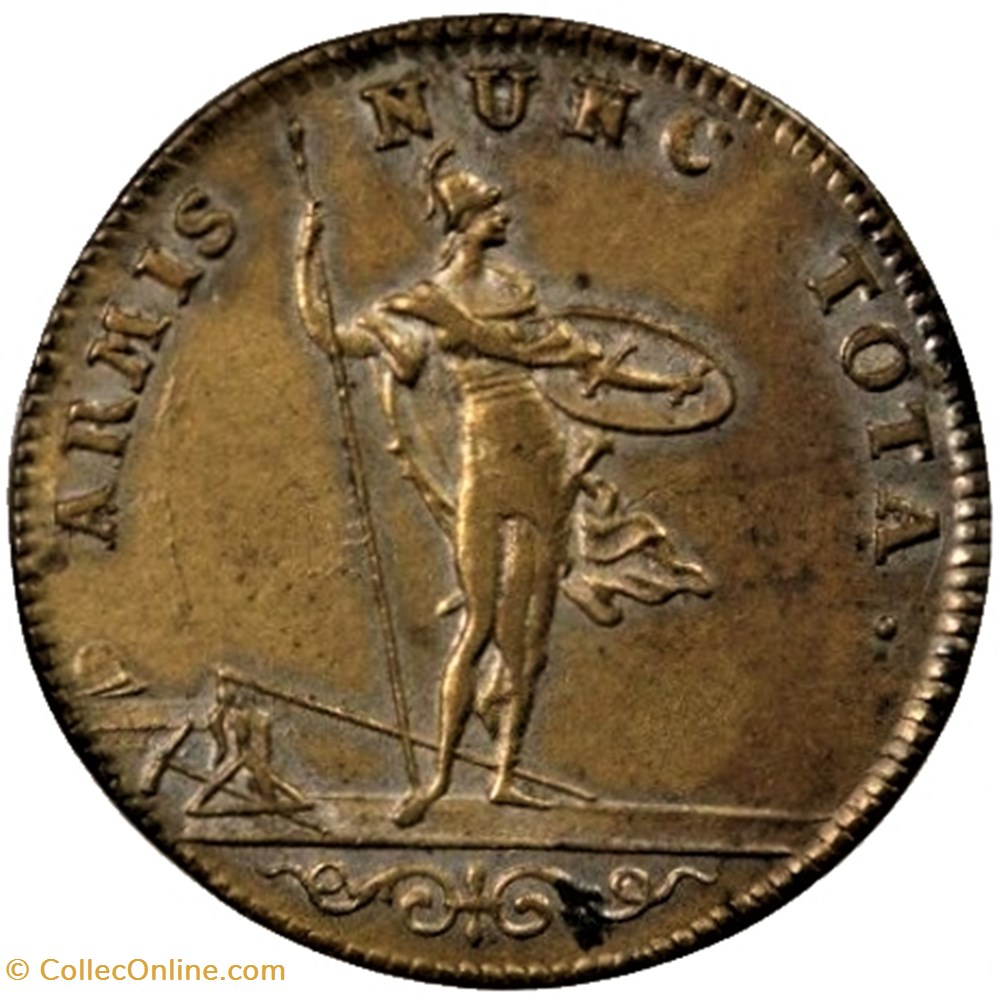 Louis XIV - c.1696 Jeton Minerve, Armis Nunc Tota 3 monnaies jetons mereaux louis xiv c 1696 jeton minerve armis nunc tota