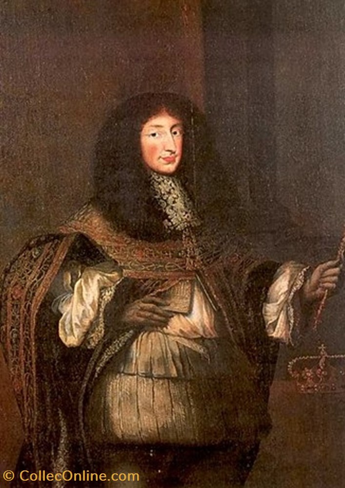 1648 Duché de Savoie, 5 Soldi - Carlo Emanuele II & Christine de France, Régente 5 monnaies europe medievale feodales 1648 duche de savoie 5 soldi carlo emanuele ii christine de france regente