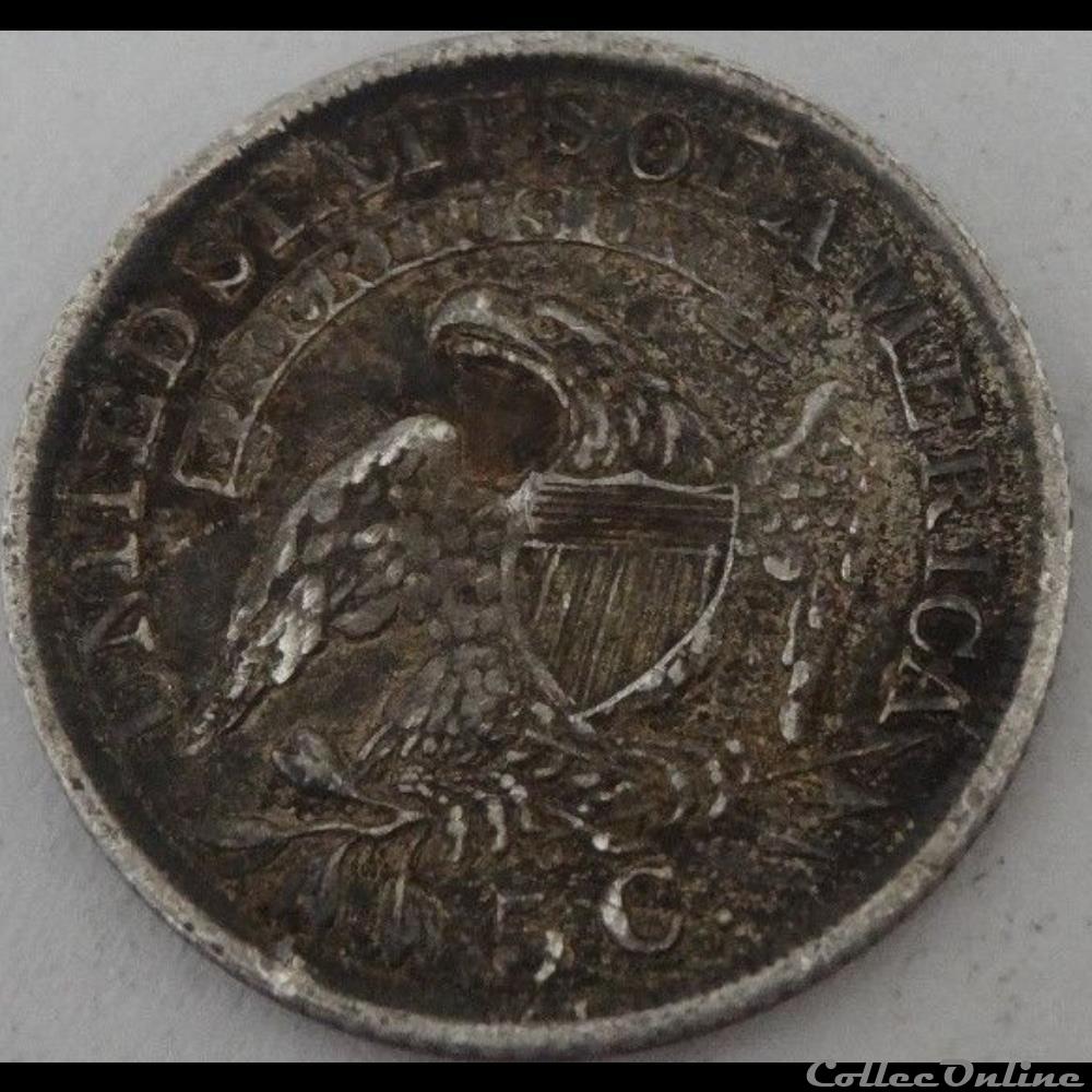 1836 Half Dime - 5 Cents monnaie monde etat uni 1836 half dime 5 cents