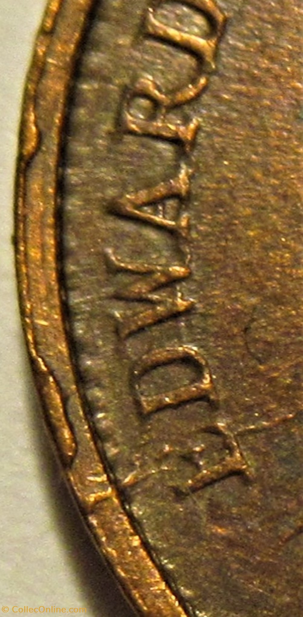 Edward VII - Half Cent 1908 - Ceylon - Error 5 monnaies monde sri lanka edward vii half cent 1908 ceylon error