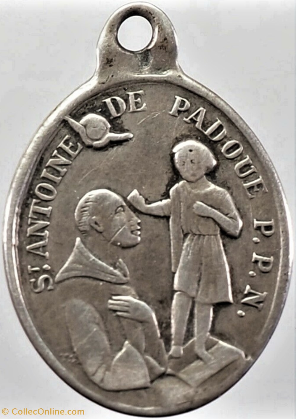 medailles medaillette de saint antoine de padoue saint francois assise xviiie