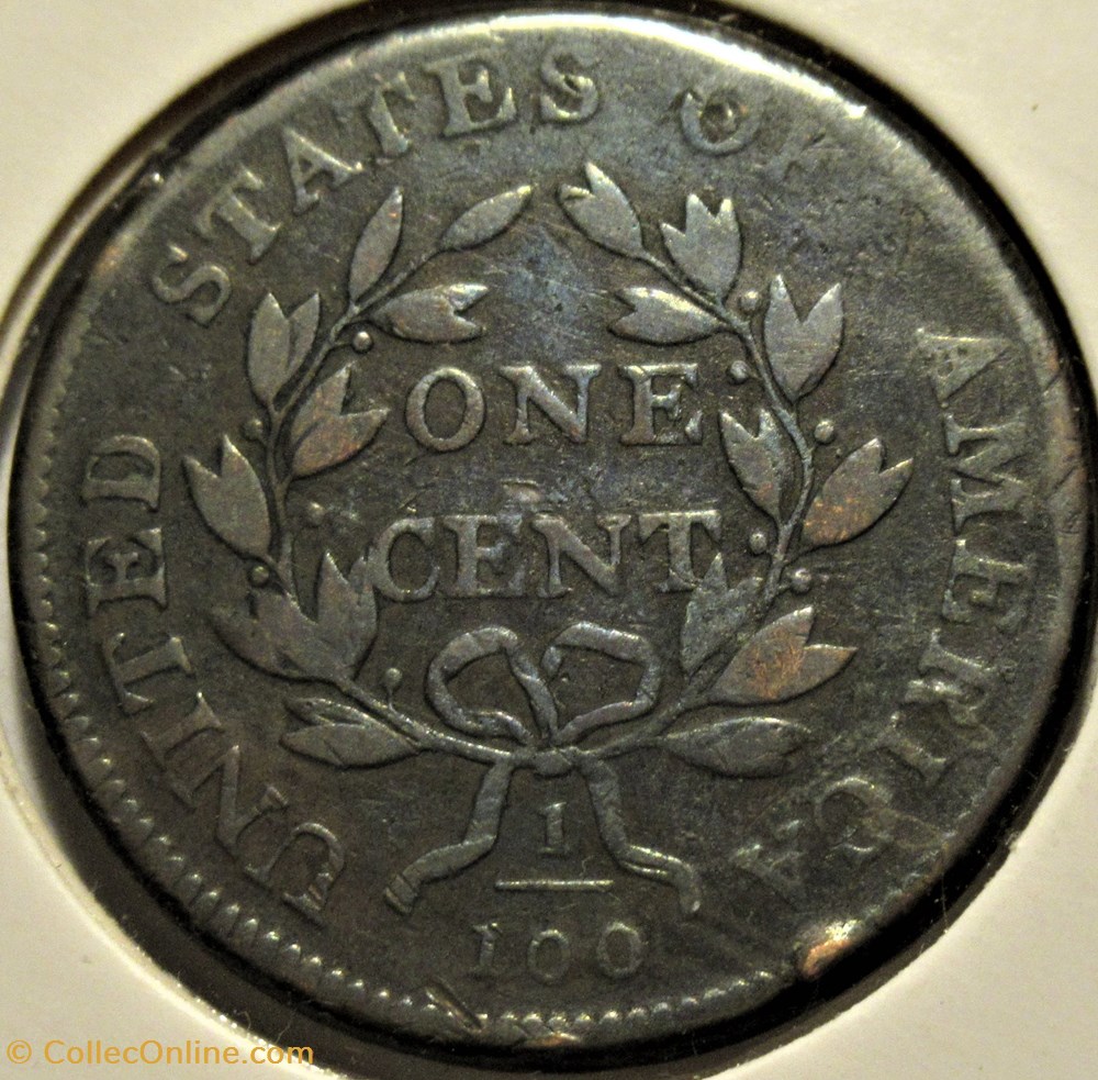 1802 One Cent Draped Bust (ex.3) 2 monnaies monde etats unis 1802 one cent draped bust ex 3