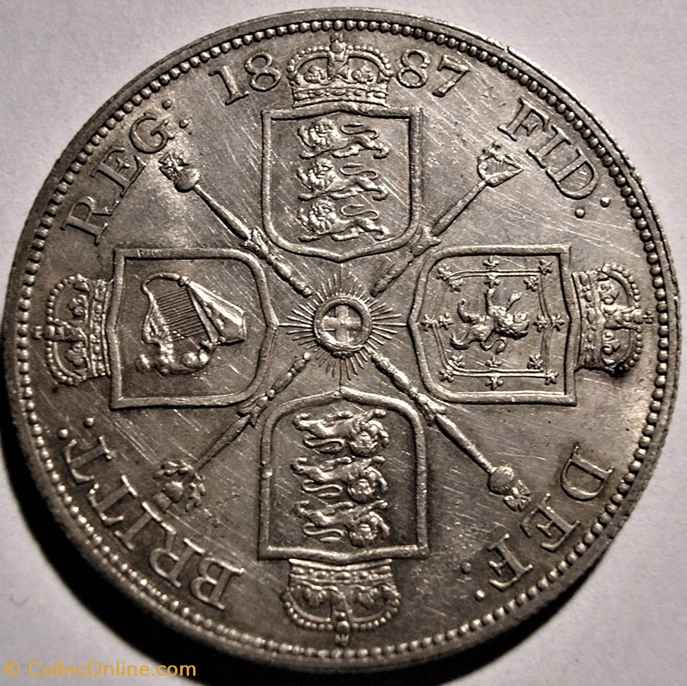 monnaies monde royaume uni victoria jubilee double florin 1887 kingdom of great britain