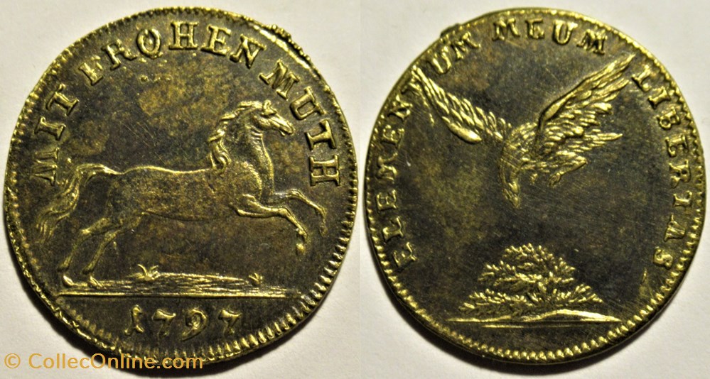 Rechenpfennig / Counter token, Germany 1797 monnaies paranumismatique jetons poids rechenpfennig counter token germany 1797