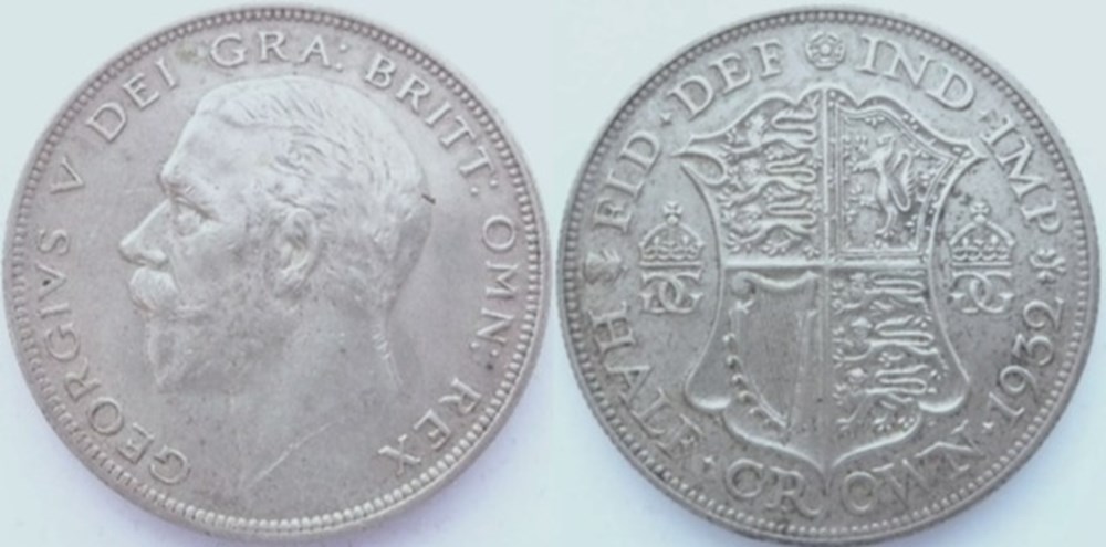 George V - Half Crown 1932 - Great Britain monnaies monde royaume uni george v half crown 1932 great britain