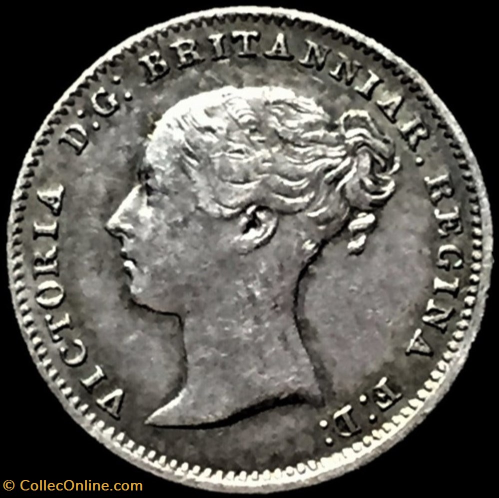 monnaies monde royaume uni victoria 3 pence 1854 kingdom of great britain