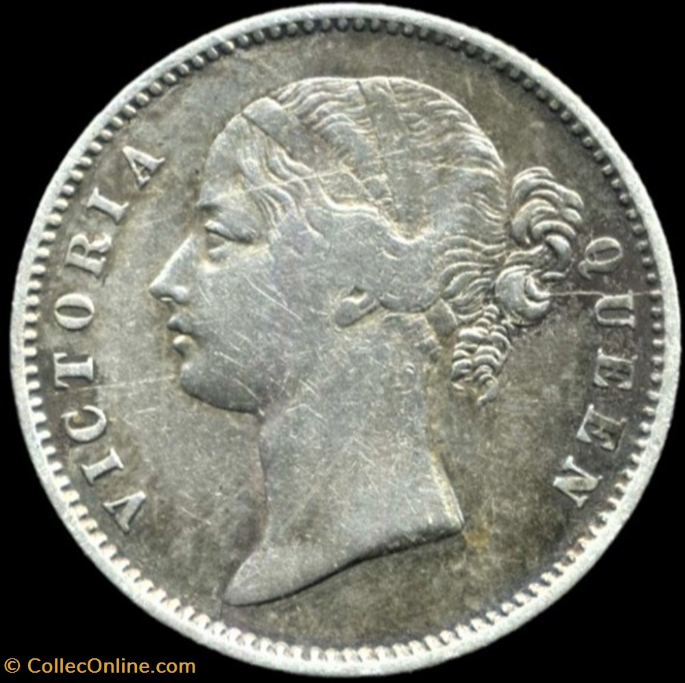 Victoria - One Rupee 1840 Bombay - British India monnaies monde inde victoria one rupee 1840 bombay british india