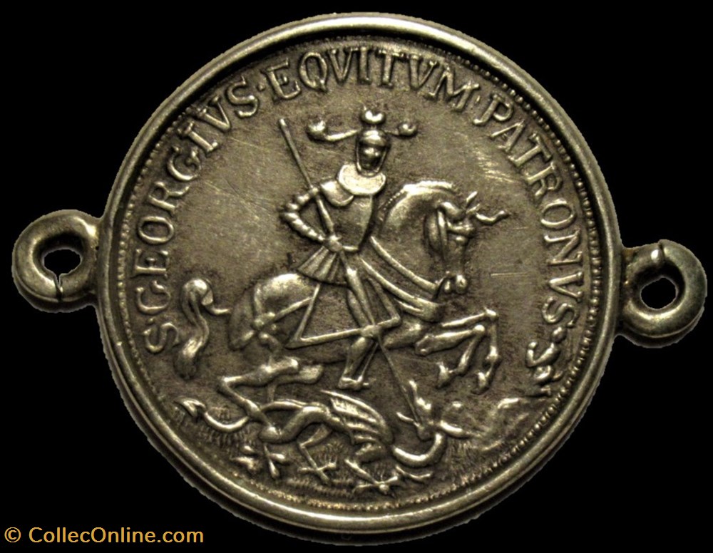 monnaies paranumismatique jetons poids st george medal equitum patronus intempestate securitas ex 2