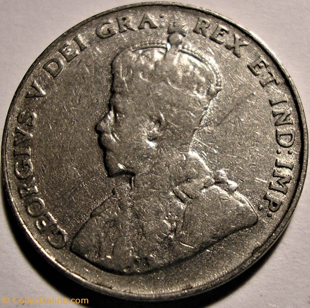 monnaie monde canadum george v 5 cents 1924