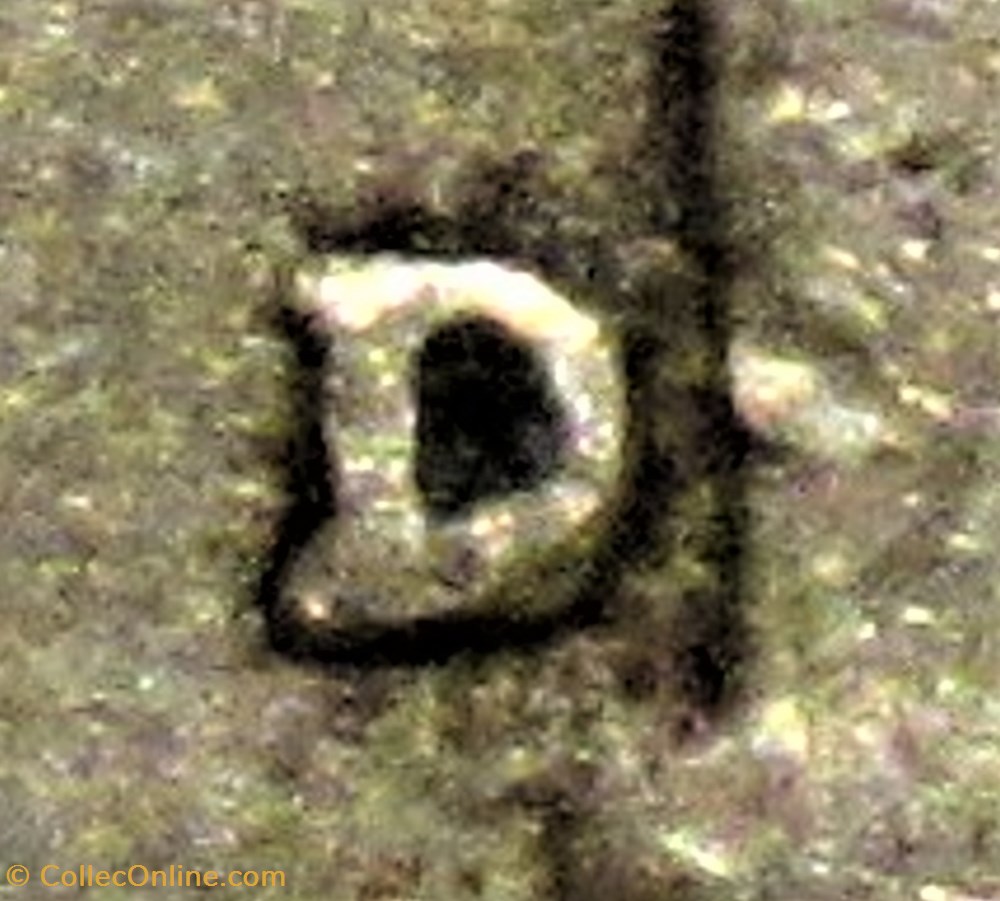 1954 Denver Dime - Repunched Mintmark 4 monnaies monde etats unis 1954 denver dime repunched mintmark